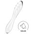 Satisfyer Dazzling Crystal 1 - dobbeltender glasdildo - gennemsigtig