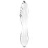 Satisfyer Dazzling Crystal 1 - dobbeltender glasdildo - gennemsigtig
