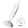 Satisfyer Sparkling Crystal - glasdildo med riller - gennemsigtig