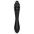 Satisfyer Dazzling Crystal 1 - dobbeltender dildo - glas - sort
