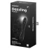 Satisfyer Dazzling Crystal 1 - dobbeltender dildo - glas - sort