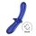 Satisfyer Double Crystal - tosidet glasdildo (blå)