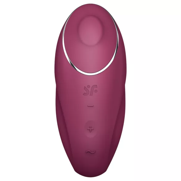 Satisfyer - 2i1 vibrator og klitorisvibrator - rød