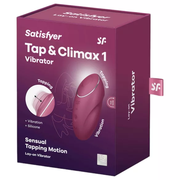 Satisfyer - 2i1 vibrator og klitorisvibrator - rød