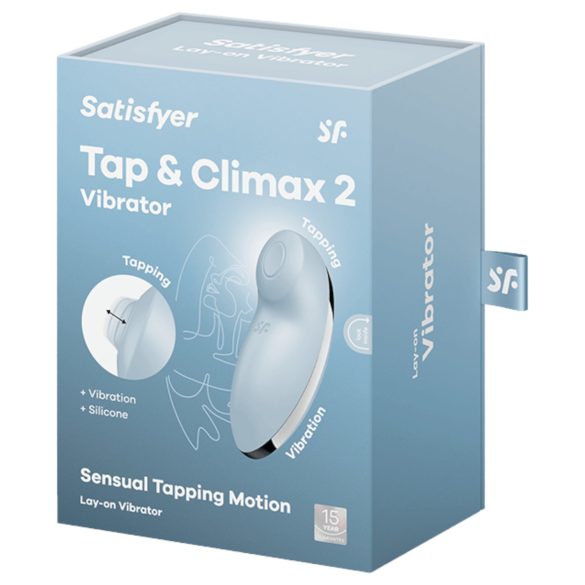 Satisfyer - klitorisvibrator og vibrator - 2i1 funktion - blå