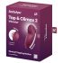Satisfyer Tap & Climax 2 - Rød 2i1 Klitorisvibrator