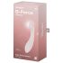 Satisfyer G-Force - G-punktsvibrator genopladelig vandtæt - beige