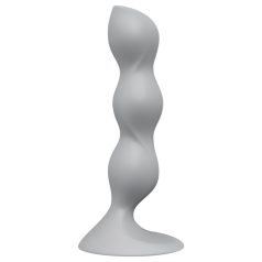 Satisfyer - dildo med kugler - silikone grå
