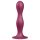 Satisfyer Double Ball-R - vægtet dildo med sugekop - rød