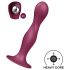 Satisfyer Double Ball-R - vægtet dildo med sugekop - rød