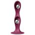 Satisfyer Double Ball-R - sugekop vægtet dildo (rød)