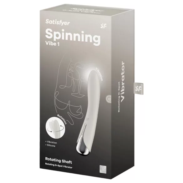 Satisfyer - G-punktsvibrator med roterende hoved - beige
