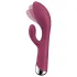 Satisfyer - rabbit vibrator med roterende klitorisarm - rød
