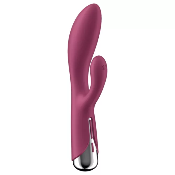 Satisfyer - rabbit vibrator med roterende klitorisarm - rød