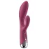 Satisfyer - rabbit vibrator med roterende klitorisarm - rød