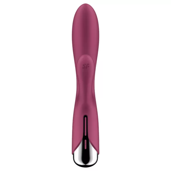 Satisfyer - rabbit vibrator med roterende klitorisarm - rød