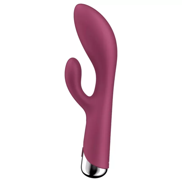 Satisfyer - rabbit vibrator med roterende klitorisarm - rød