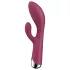 Satisfyer - rabbit vibrator med roterende klitorisarm - rød