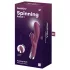 Satisfyer - rabbit vibrator med roterende klitorisarm - rød