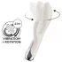 Satisfyer - rabbitvibrator med roterende klitorisarm - beige