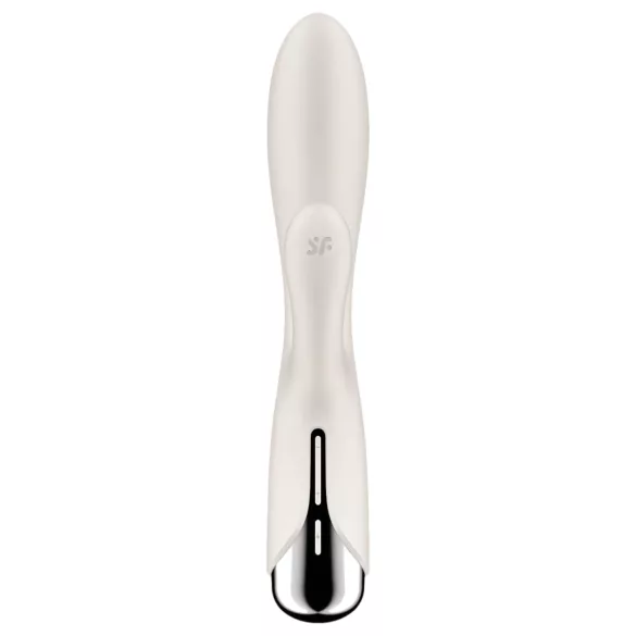 Satisfyer - rabbitvibrator med roterende klitorisarm - beige