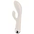 Satisfyer - rabbitvibrator med roterende klitorisarm - beige