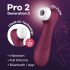 Satisfyer Pro 2 Gen3 - klitorisvibrator med lufttryk - rød