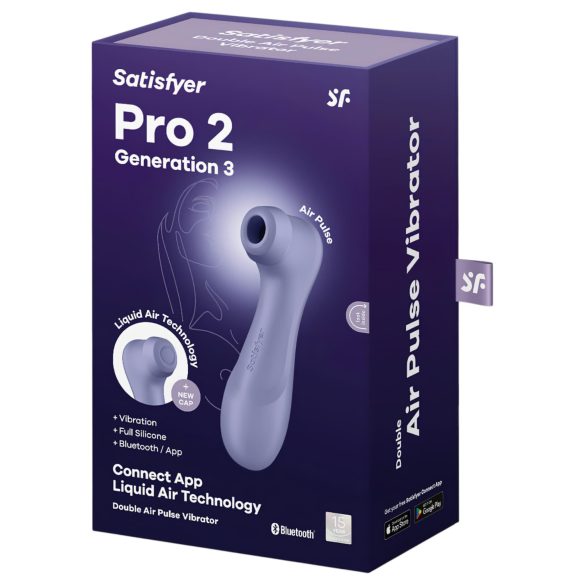 Satisfyer Pro 2 Gen3 - klitorisvibrator med lufttryk - lilla