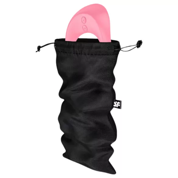 Satisfyer Treasure Bag - diskret opbevaringstaske - medium (sort)