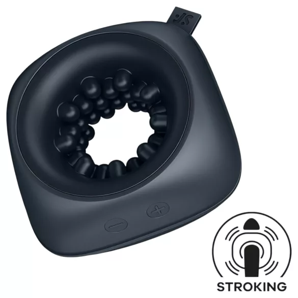 Satisfyer - penisring masturbator med vibration - genopladelig sort