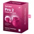Satisfyer Pro 2 Classic Blossom - klitorisvibrator med lufttryk - rød