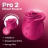 Satisfyer Pro 2 Classic Blossom - klitorisvibrator med lufttryk - rød