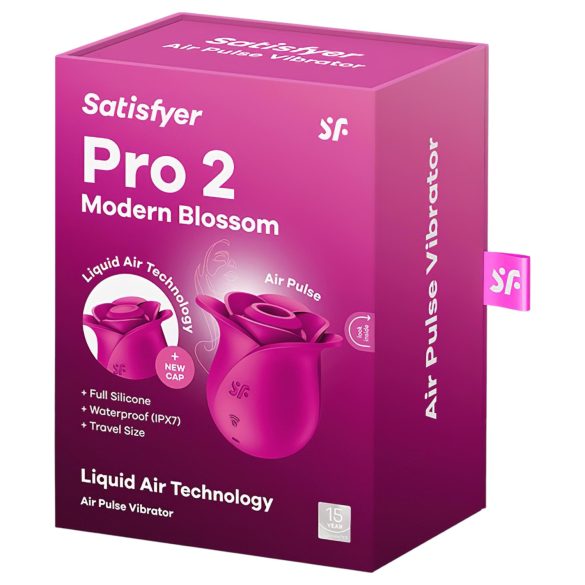 Satisfyer Pro 2 Modern Blossom - klitorisvibrator med lufttryk - pink