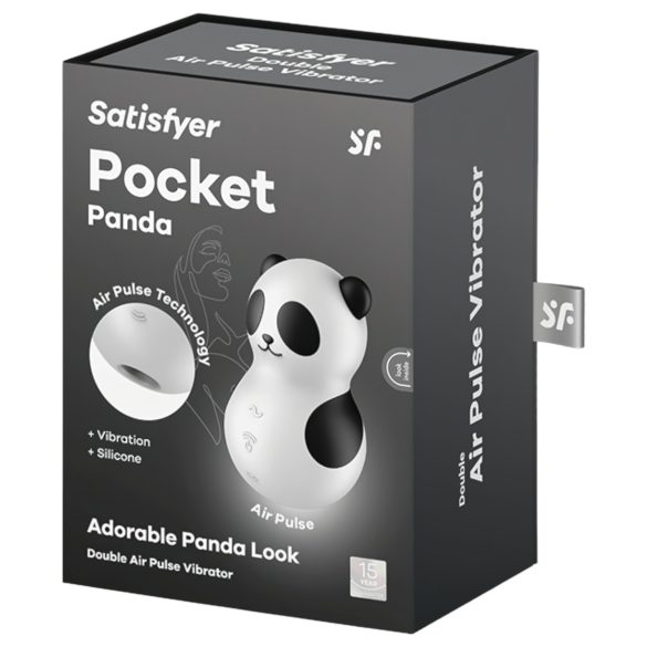 Satisfyer Pocket Panda - klitorisvibrator med lufttryk - sort