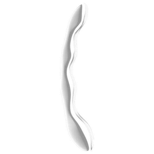 Satisfyer Cosmic Crest 2 - bølget ståldildo (sølv)