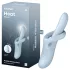 Satisfyer Heat Flex 4 - opvarmende vibrator med klitorisarm (blå)