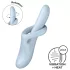 Satisfyer Heat Flex 4 - opvarmende vibrator med klitorisarm (blå)