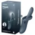 Satisfyer Heat Flex 4 - opvarmende vibrator med klitorisstimulator (grå)