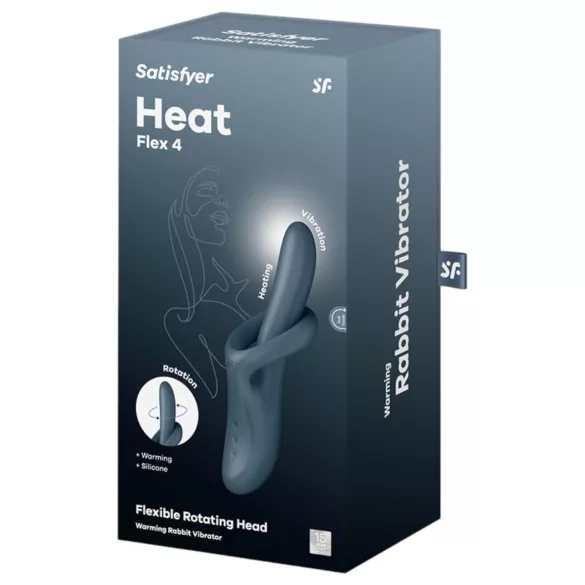 Satisfyer Heat Flex 4 - klitorisvibrator med varme - grå