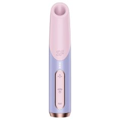   Satisfyer - klitorisvibrator med lufttryk - kompakt læbestiftform - lyserød