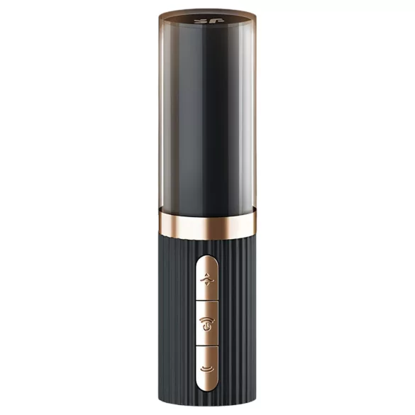 Satisfyer - klitorisvibrator med lufttryk - diskret læbestiftform - sort