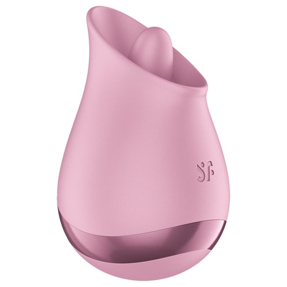 Satisfyer - klitorisvibrator med tungefunktion - silikone pink