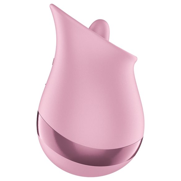 Satisfyer - klitorisvibrator med tungefunktion - silikone pink