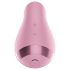 Satisfyer - klitorisvibrator med tungefunktion - silikone pink
