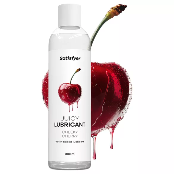 Satisfyer - glidecreme med smag - kirsebær - 300ml
