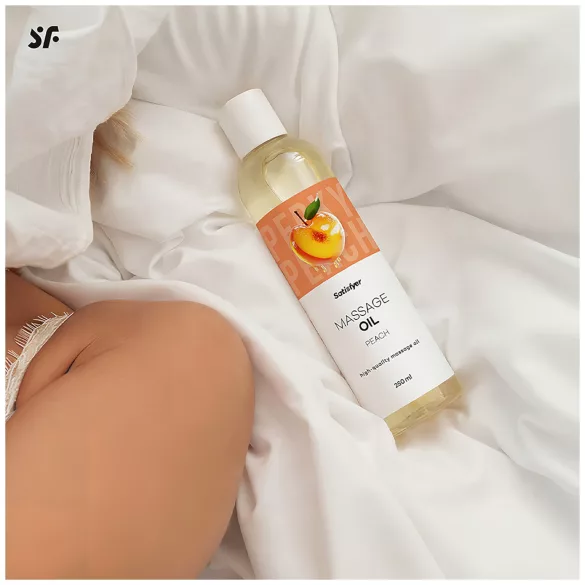 Satisfyer - massageolie - fersken - 250ml