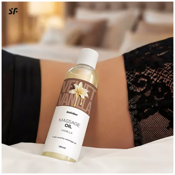 Satisfyer - massageolie - vanilje - 250ml