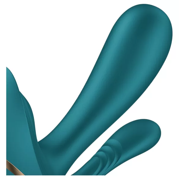 Satisfyer Top Secret+ - 3-grenet, bærbar vibrator (grøn)