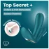 Satisfyer Top Secret+ - 3-grenet, bærbar vibrator (grøn)