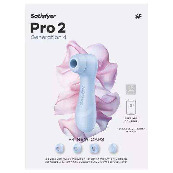 Satisfyer Pro 2 Generation 4 - luftbølgestimulator til klitoris (blå)